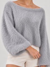 Maglione in maglia morbida Riley - Grigio