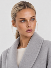 Celine | Belted Coat with Faux Fur Cuffs
