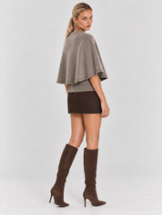Blake | Pull-cape boutonné en laine mélangée