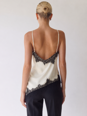 Maeve | Camisole in raso con bordo in pizzo