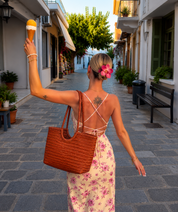 April | Woven Oversized Tote Bag