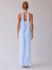 Souci | Trägerloses, gerafftes Maxikleid