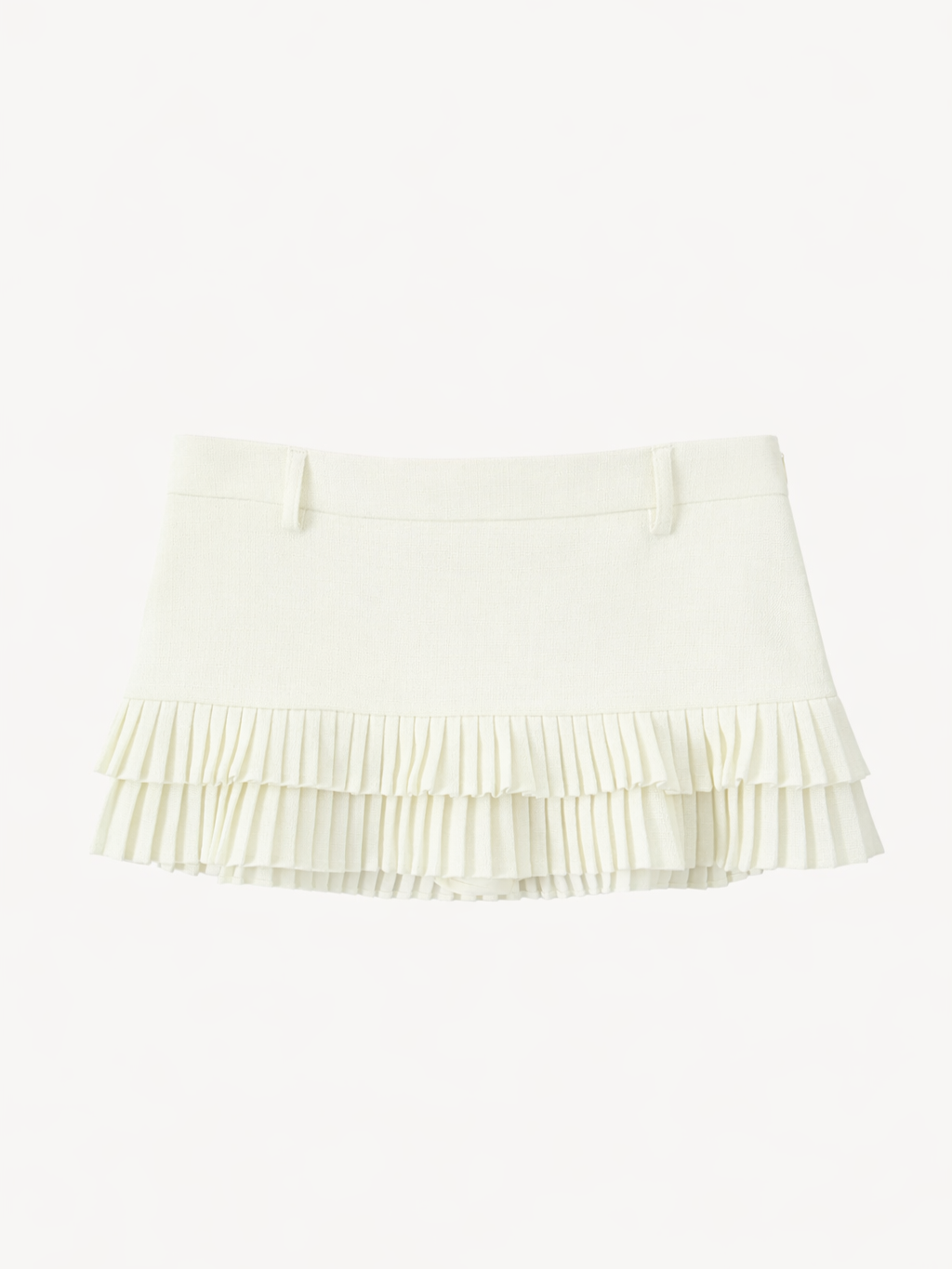 Lotus | Tiered Pleated Ruffle Mini Skirt