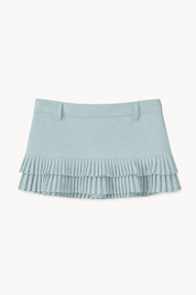 Lotus | Tiered Pleated Ruffle Mini Skirt