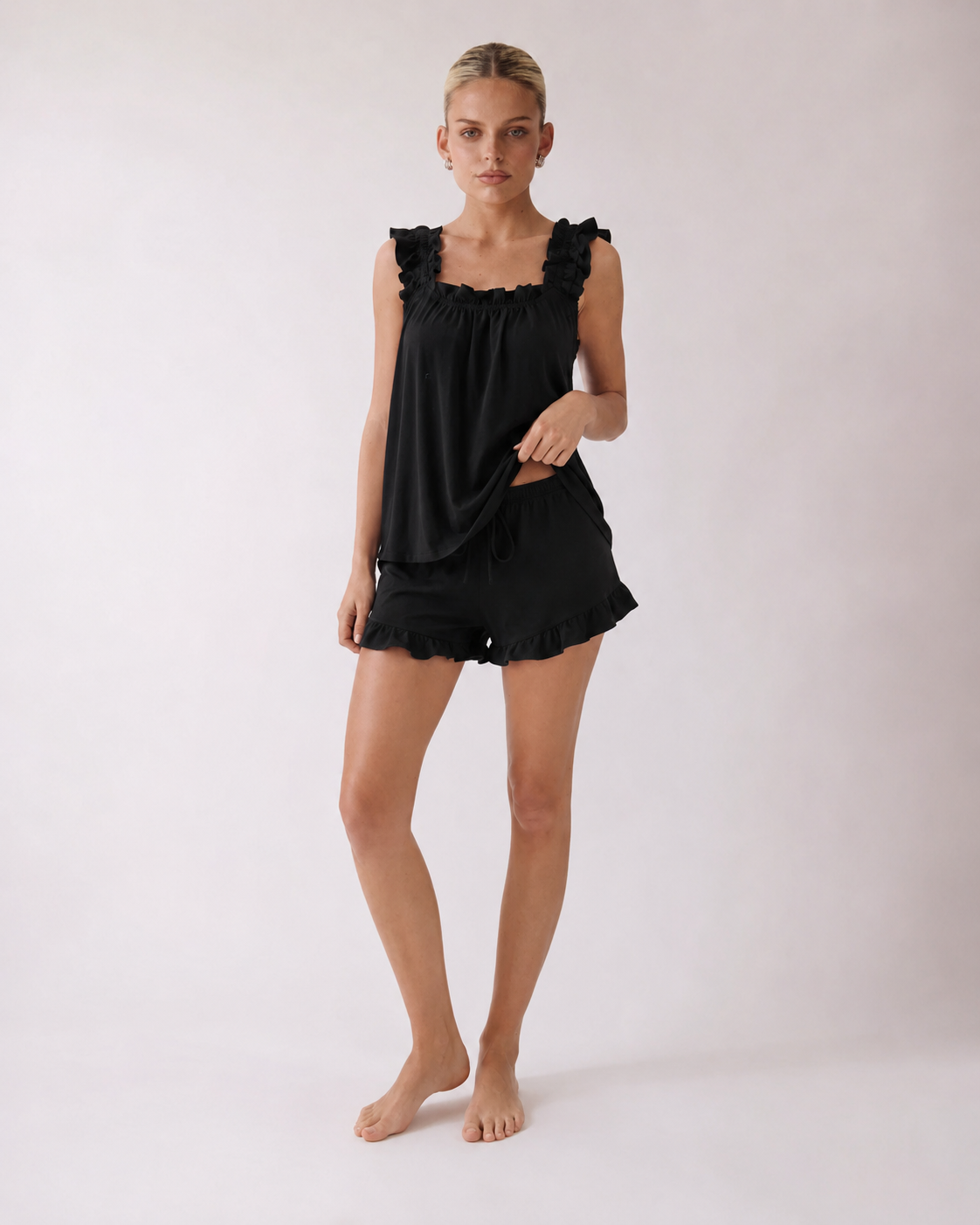 Judy | Ensemble débardeur froncé et short