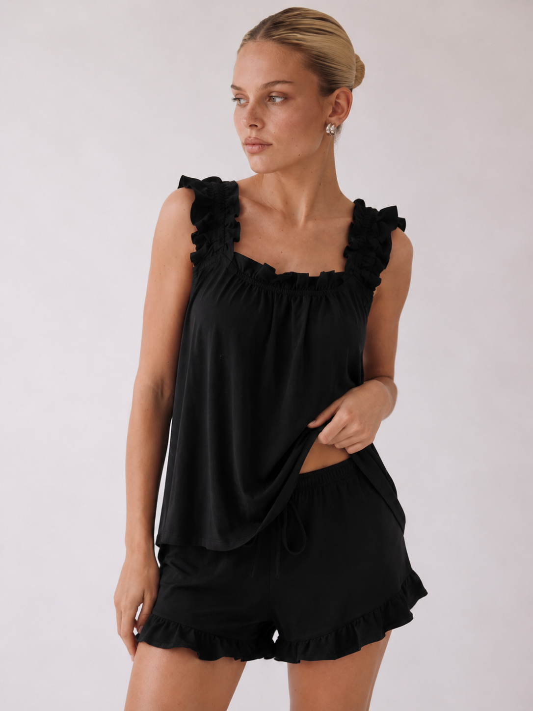 Judy | Ensemble débardeur froncé et short