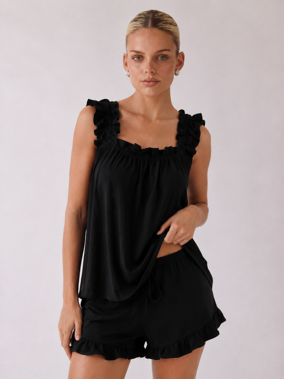 Judy | Ensemble débardeur froncé et short