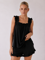 Judy | Ensemble débardeur froncé et short