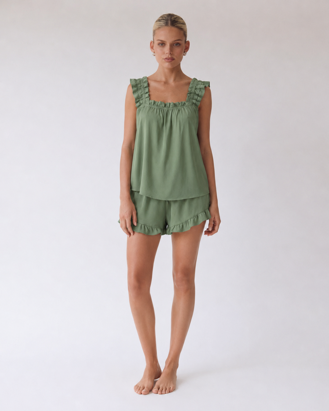 Judy | Ensemble débardeur froncé et short