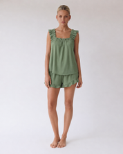 Judy | Ensemble débardeur froncé et short