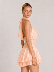 Vittoria | Pleated Ruffle Mini Dress