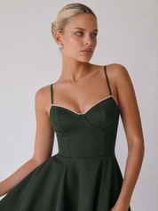 Hope | Neckline A-Line Midi Dress