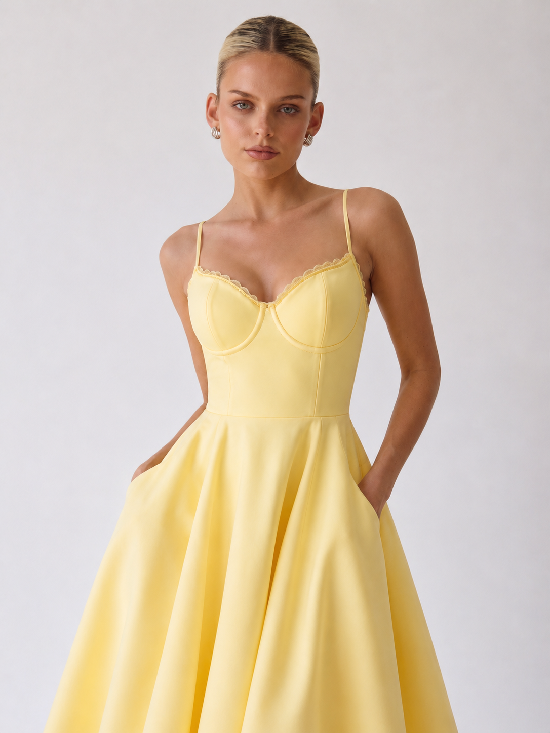Hope | Neckline A-Line Midi Dress