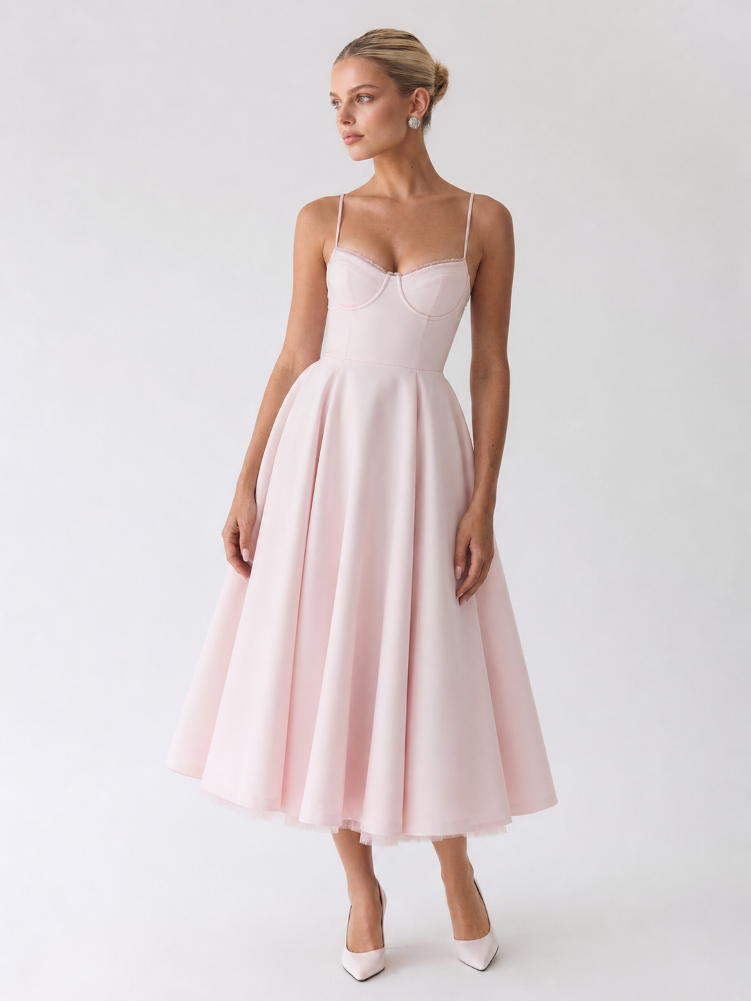 Hope | Neckline A-Line Midi Dress