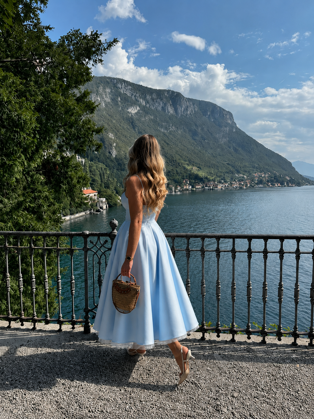 Hope | Neckline A-Line Midi Dress