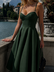 Hope | Neckline A-Line Midi Dress