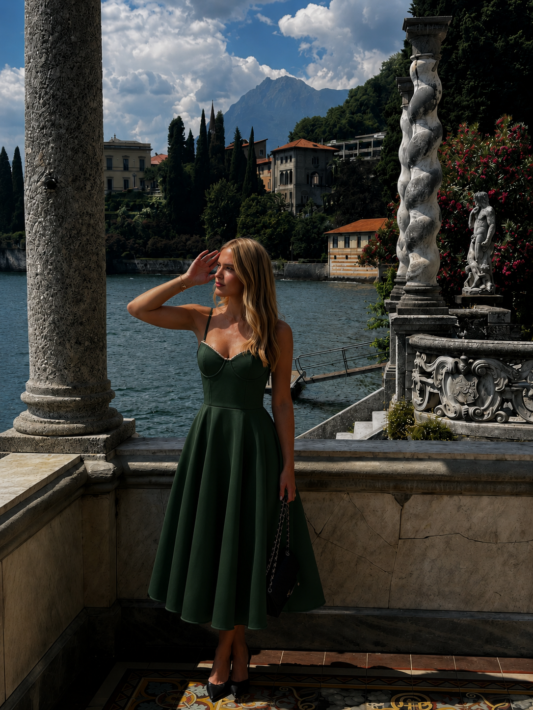 Hope | Neckline A-Line Midi Dress