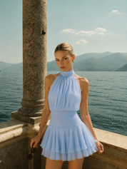 Vittoria | Pleated Ruffle Mini Dress