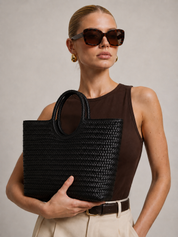 April | Woven Oversized Tote Bag