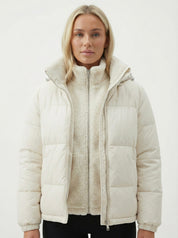 Joane | Kapuzen-Steppjacke mit Plüschfutter und kurzem Schnitt