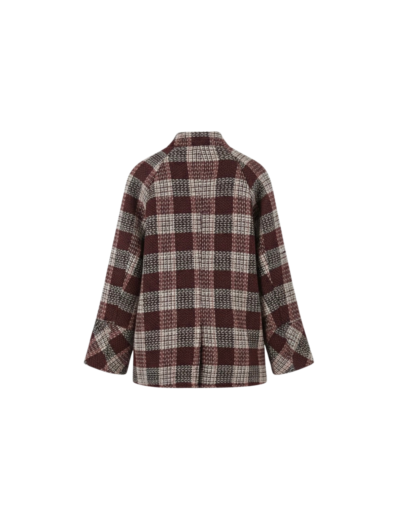 Rose | Checked Wool Double-Breasted Coat