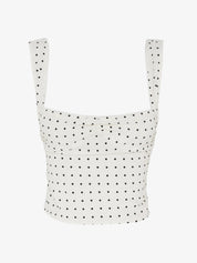 Fiona | Polka Dot Crop Top