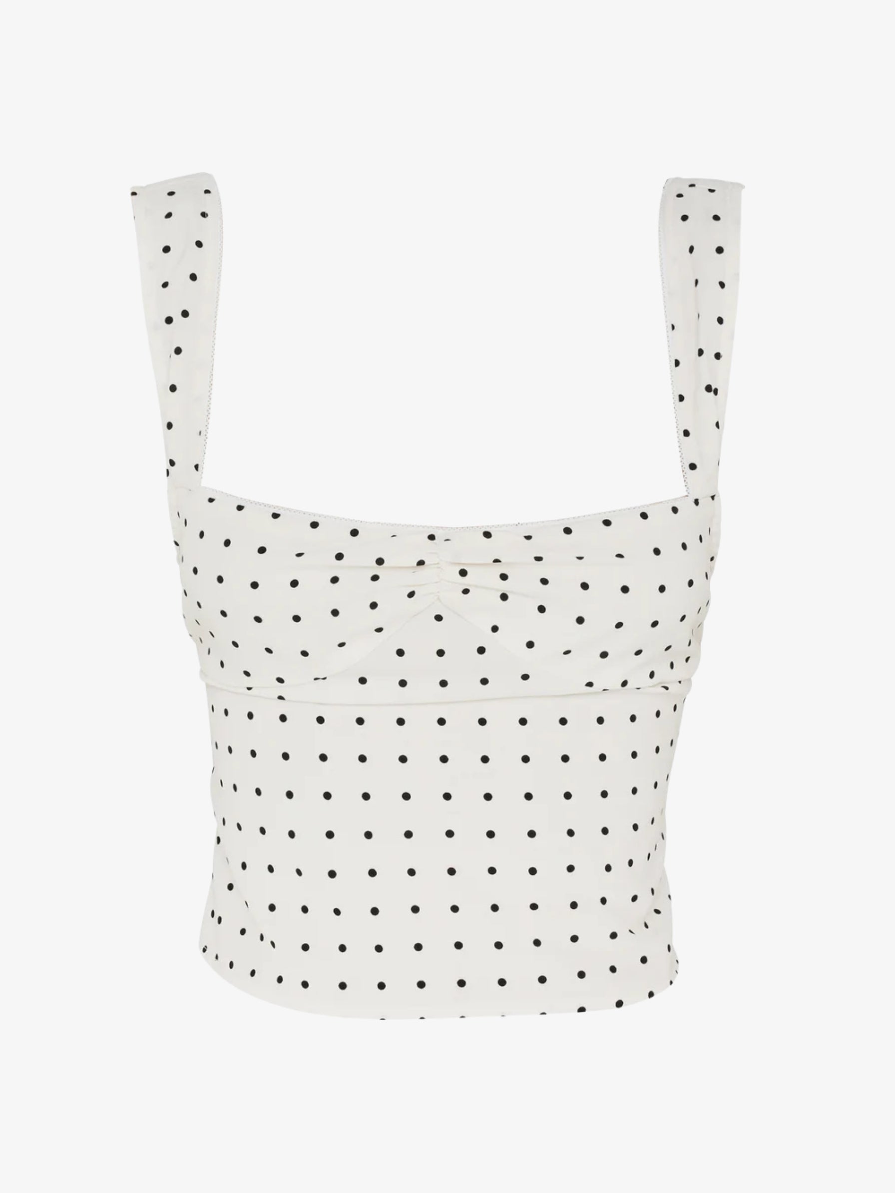 Fiona | Polka Dot Crop Top