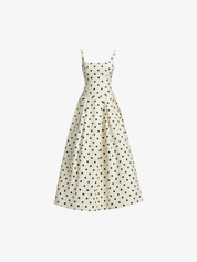 Anna | Polka Dot Midi A-Line Dress