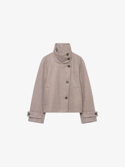 Angela | Stehkragen-Jacke mit Knöpfen