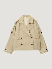 Ada | Short Double-Breasted Trench Jacket