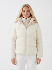 Joane | Kapuzen-Steppjacke mit Plüschfutter und kurzem Schnitt