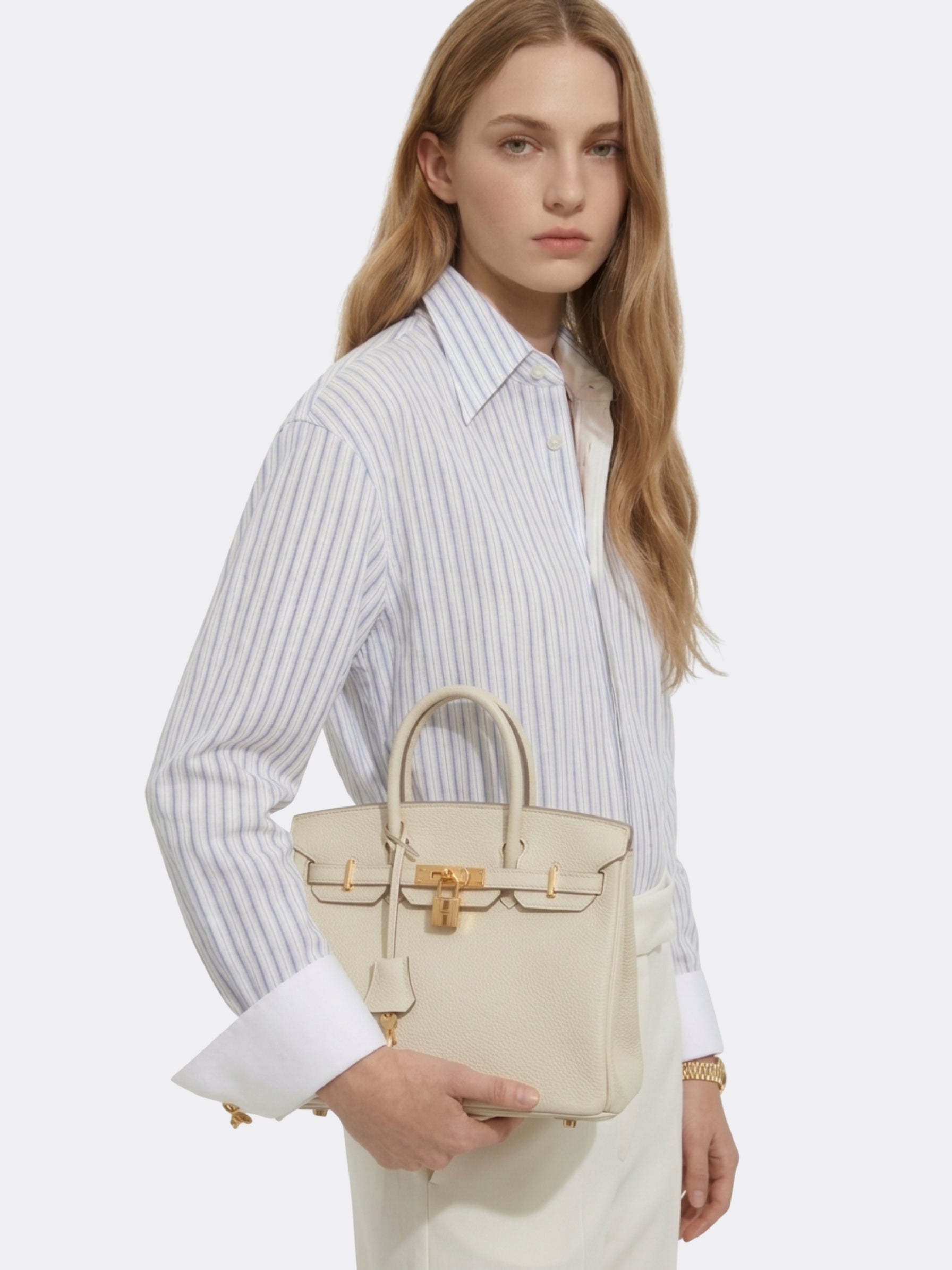 Elena | Strukturierte Leder-Top-Handle-Tasche