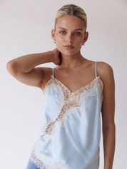 Maeve | Satin mit Spitzenbesatz