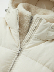 Joane | Kapuzen-Steppjacke mit Plüschfutter und kurzem Schnitt
