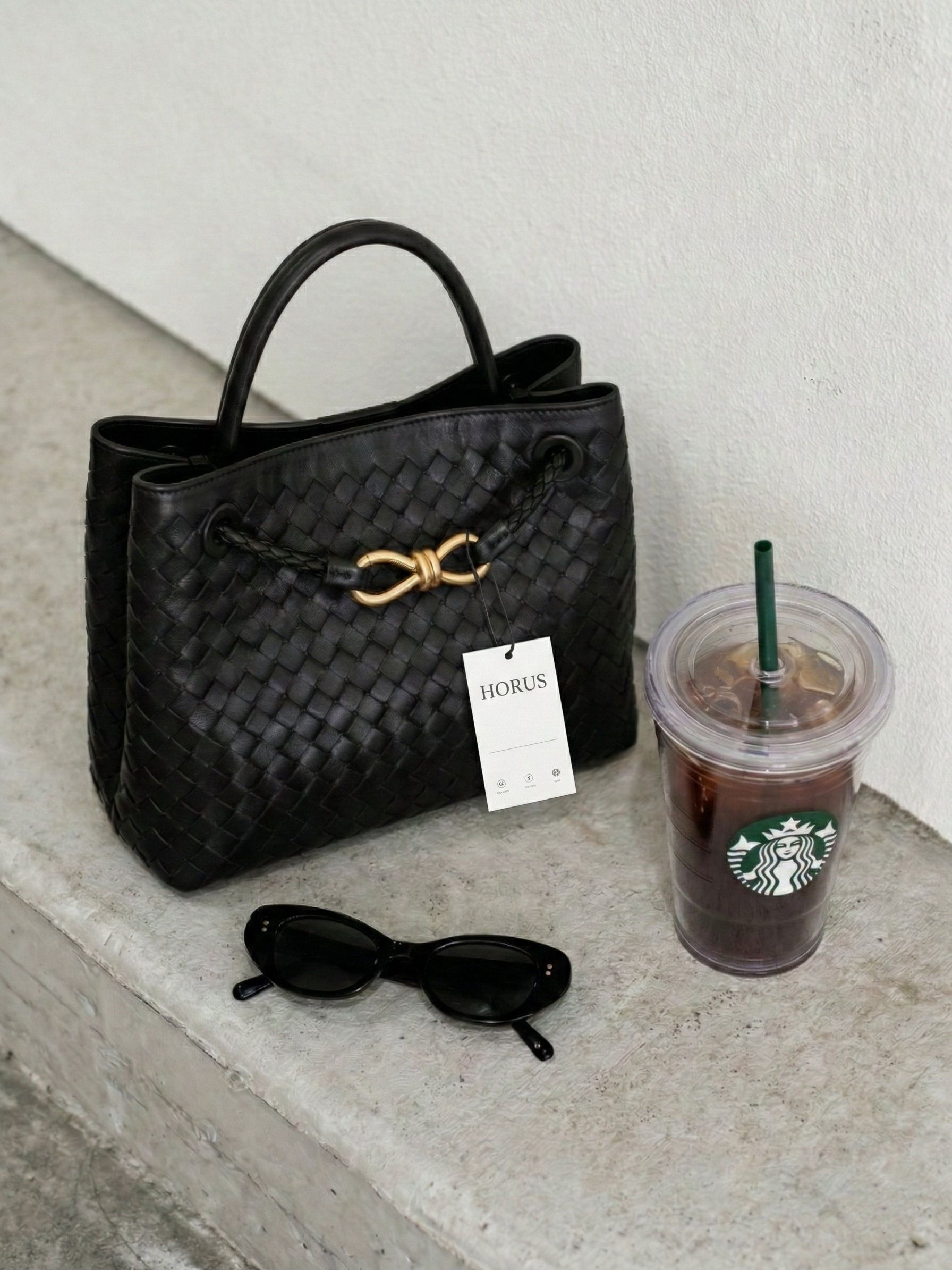 Wells | Gewebte Handtasche mit Griff oben