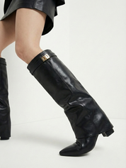 Leeds | Bottes hautes souples en similicuir
