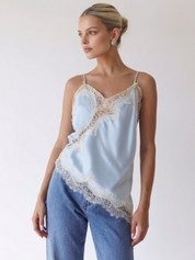 Maeve | Satin mit Spitzenbesatz