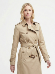 Letifen | Double-Breasted Belted Trench Coat