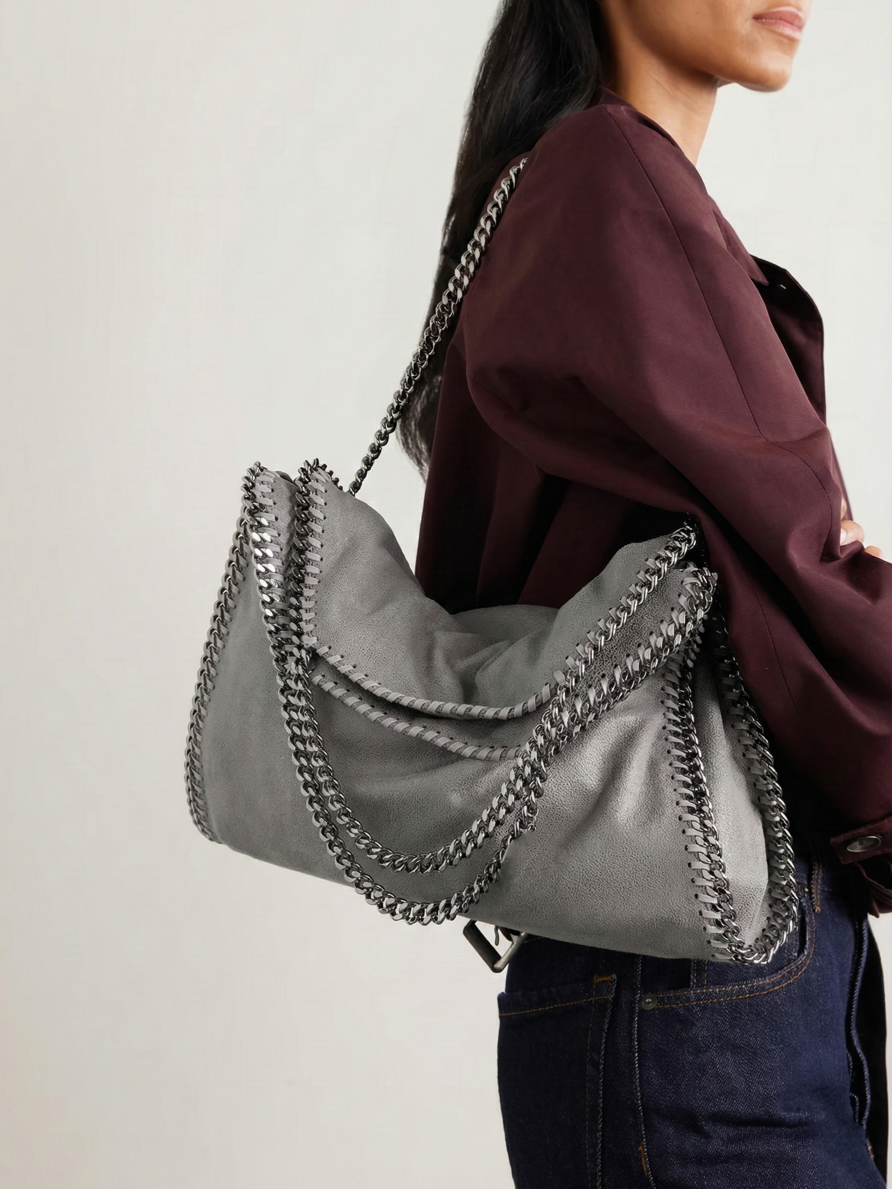 Skyla | Borsa tote in morbida similpelle con tracolla a catena