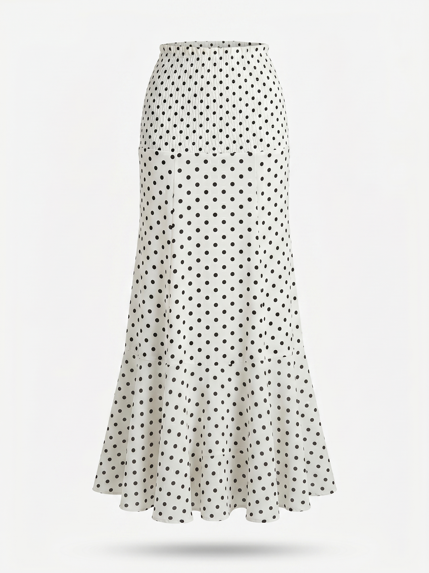 Sofia | Polka Dot Ruffle Maxi Skirt