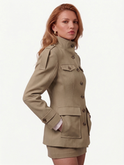 Florence | Strukturierte Baumwolljacke mit Knopfleiste