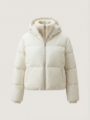 Joane | Kapuzen-Steppjacke mit Plüschfutter und kurzem Schnitt