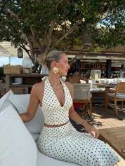 Michelle | Polka-Dot-Oberteil und Rock-Set