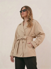 Aurora | Oversize Trenchcoat mit Gürtel