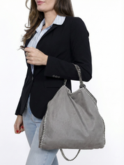 Skyla | Borsa tote in morbida similpelle con tracolla a catena