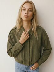 Lara | Wildleder-Bomberjacke