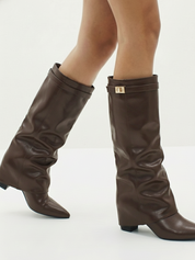 Leeds | Bottes hautes souples en similicuir