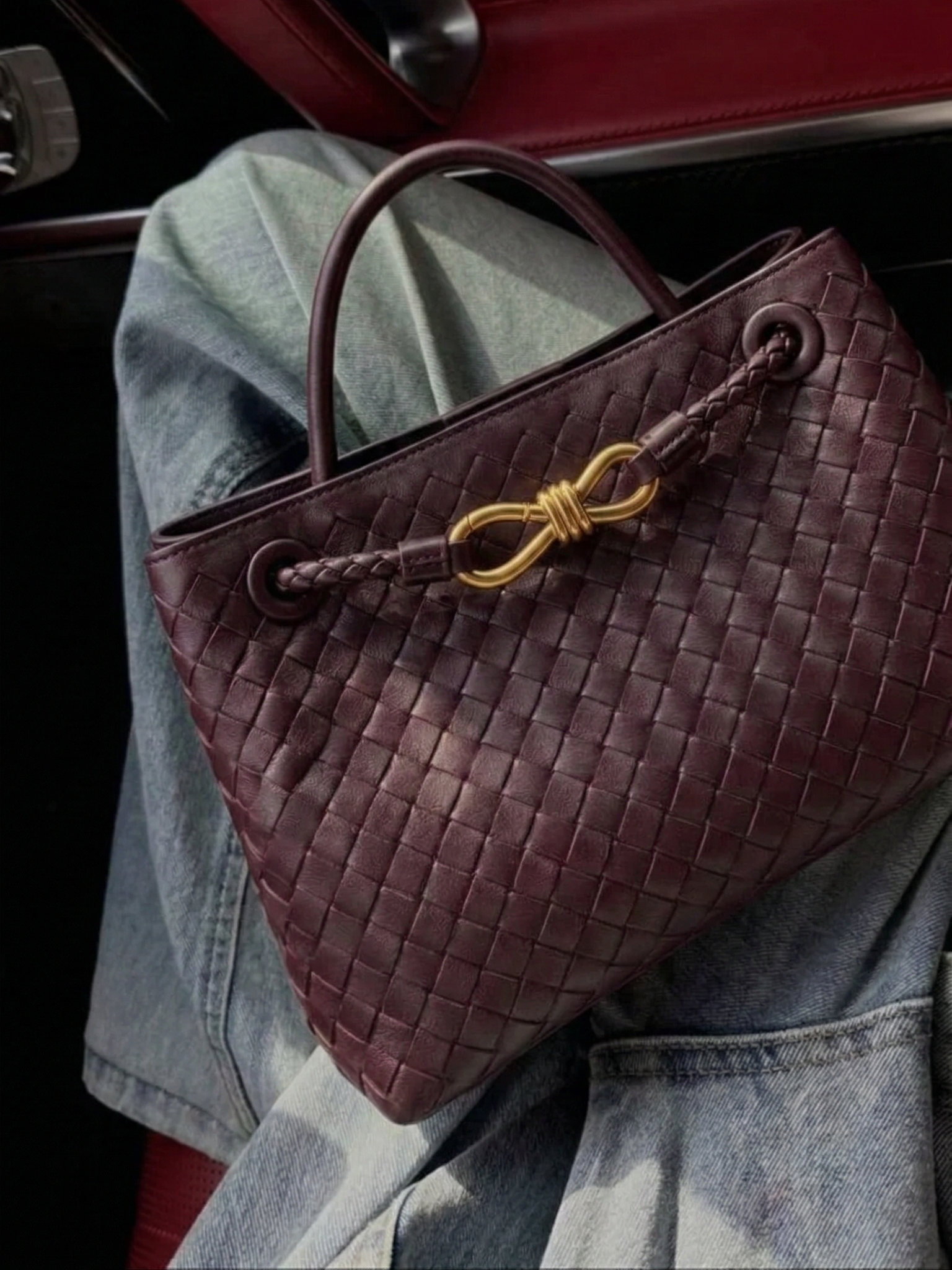 Wells | Gewebte Handtasche mit Griff oben