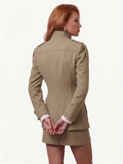 Florence | Strukturierte Baumwolljacke mit Knopfleiste