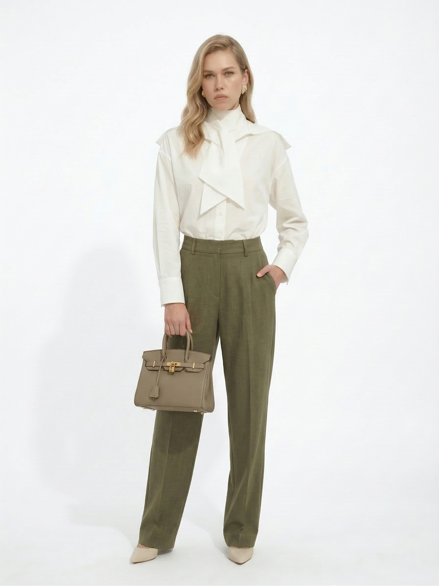 Elena | Strukturierte Leder-Top-Handle-Tasche
